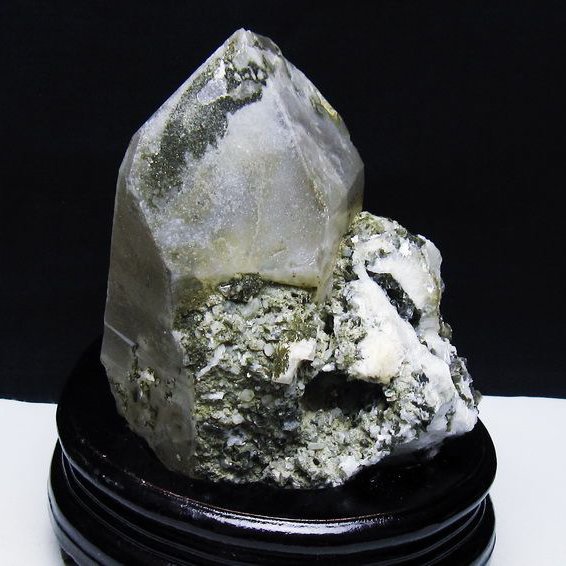 ヒマラヤ水晶原石 1.3Kg雲母入り ヒマラヤ水晶 原石 [t501-4293]