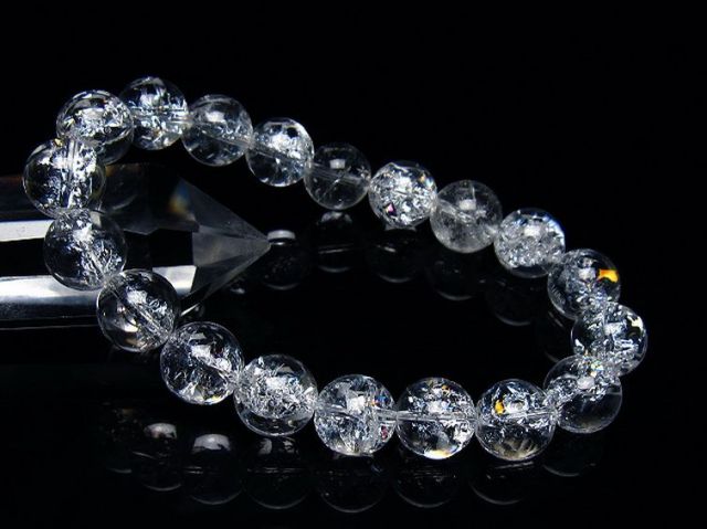 アイリスクォーツ 虹入り レインボークラック水晶 ブレスレット 11mm [T502-9020]