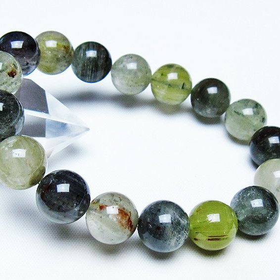 グリーンファントムブレスレット 12mm [t507-3511]