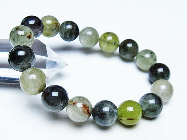 グリーンファントムブレスレット 12mm [t507-3511]