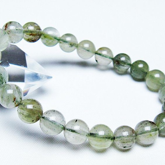 グリーンファントムブレスレット 8mm [t507-3533]