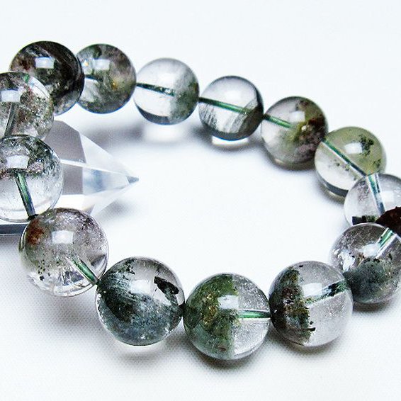 グリーンファントムブレスレット 15mm [t507-3614]