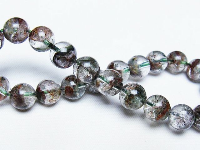天然石　グリーンファントム　グリーンフローライト　ブレスレット　２本　セット グリーンファントム ブレスレット 14mm パワーストーン 天然石