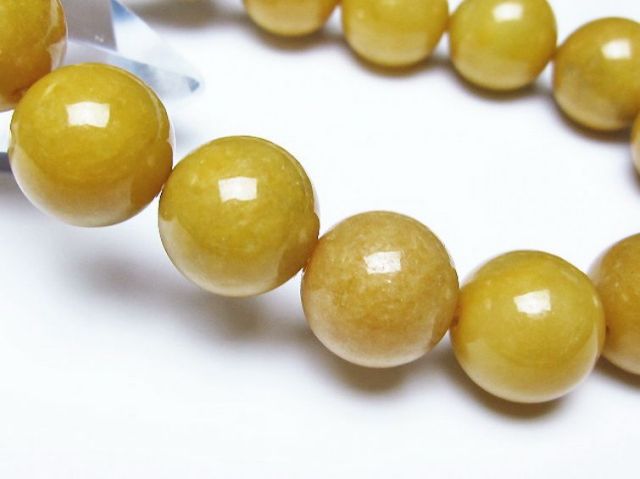 黄翡翠 ブレスレット 14mm [t51-17277]