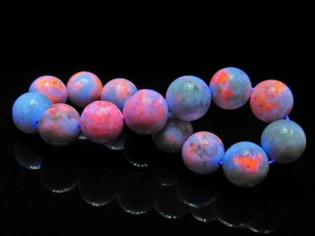 パワーストーン 天然石 ハックマナイト ブレスレット14mm[T52-3514]2枚目