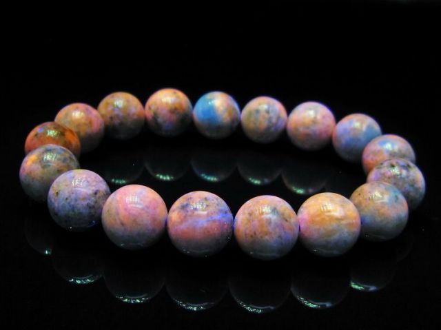 パワーストーン 天然石 ハックマナイト ブレスレット12mm[T52-3734]1枚目