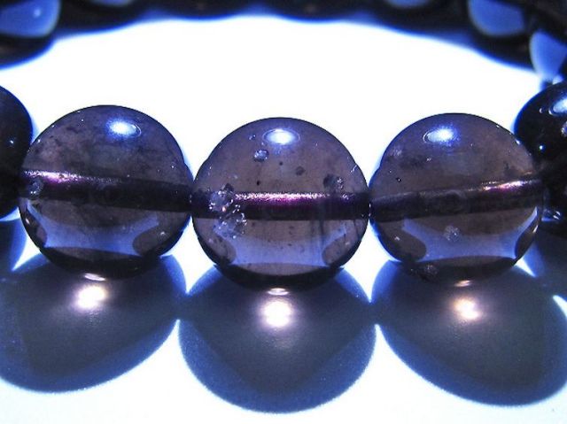 コロンビアナイト コロンビア産 天然ガラス ブレスレット 14mm [t521-2710]