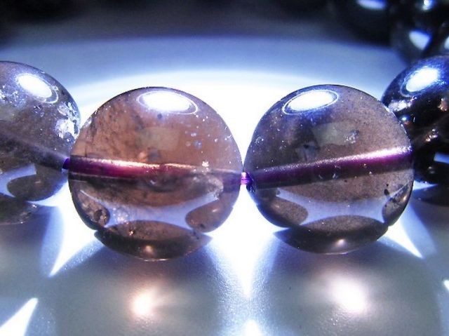 コロンビアナイト コロンビア産 天然ガラス ブレスレット 16mm [t521-2729]