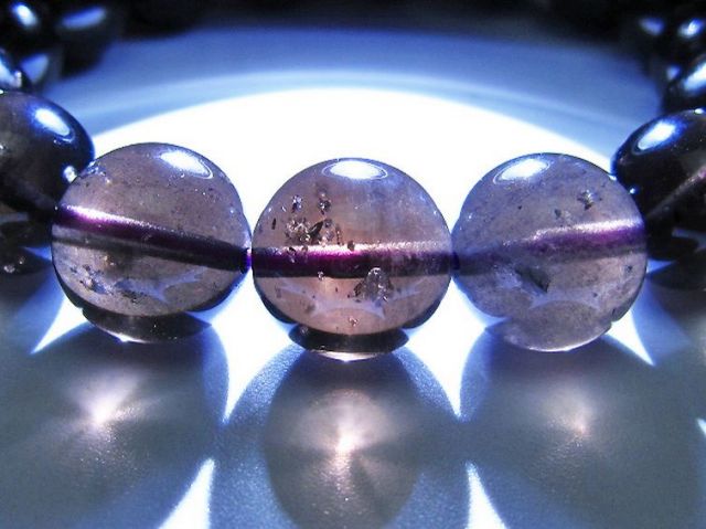 コロンビアナイト コロンビア産 天然ガラス ブレスレット 13mm [t521-2749]