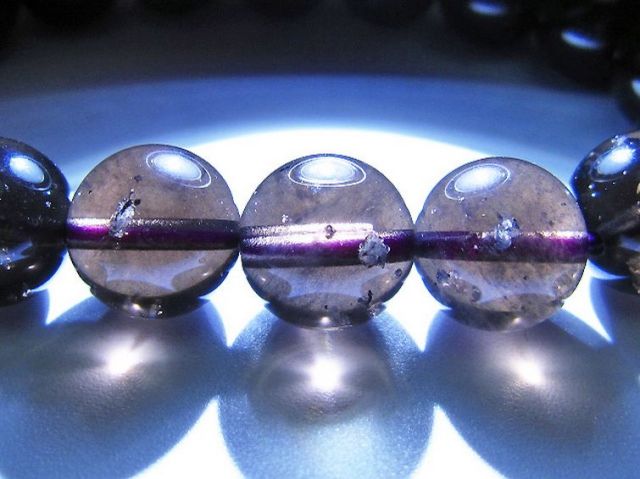 コロンビアナイト コロンビア産 天然ガラス ブレスレット 12mm [t521-2757]