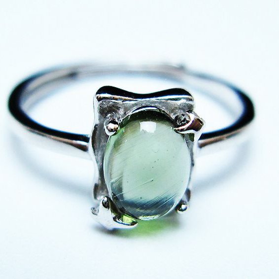 モルダバイト指輪(12号) [t526-1432]