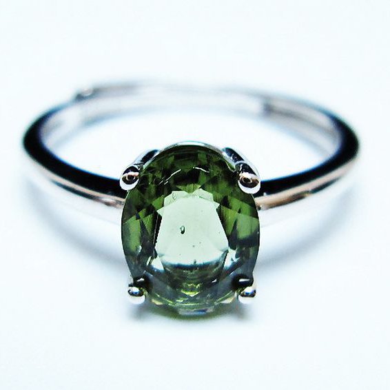 モルダバイト指輪(12号) [t526-1450]