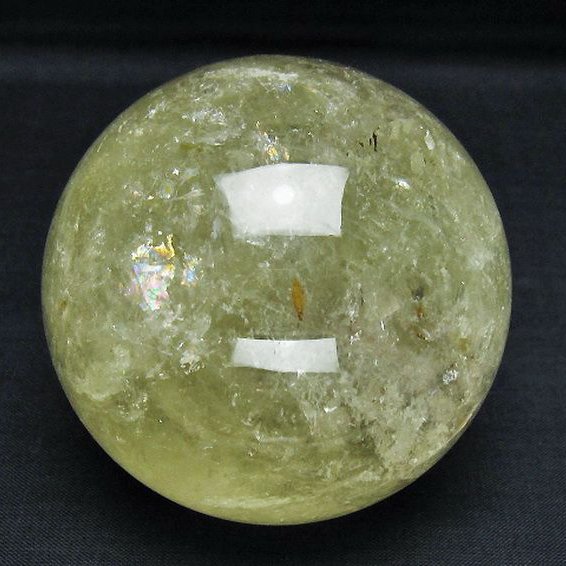 パワーストーン 天然石 シトリン水晶丸玉 72mm [T529-6169]