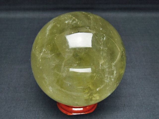 シトリン水晶丸玉 69mm [T529-6171]