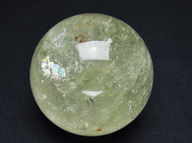 シトリン水晶丸玉 64mm [T529-6186]
