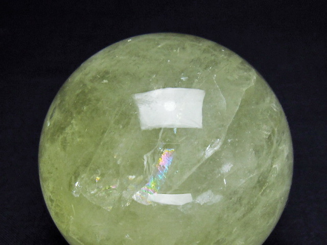 圧巻の大玉！ 5.9Kgシトリン水晶 丸玉 160mm 台座付き 1Kgパワーストーン 天然石 シトリン水晶丸玉 90mm [T529-6224]