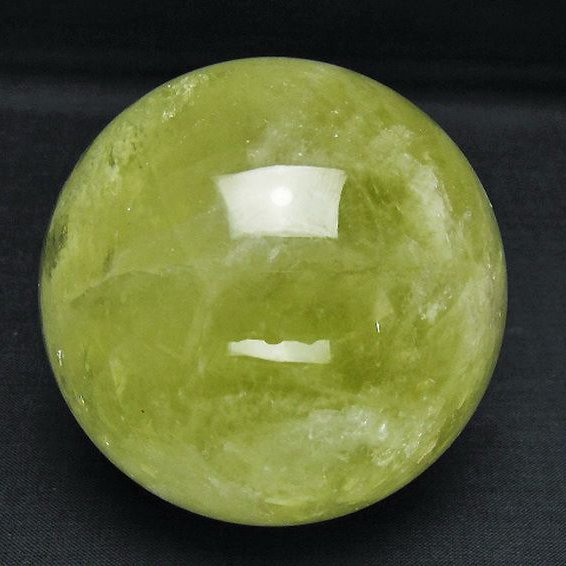 シトリン水晶丸玉 77mm [T529-6207]