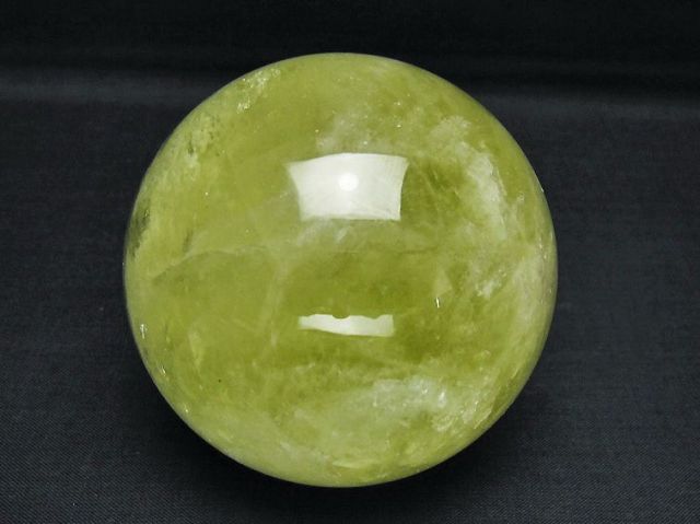 パワーストーン 天然石 シトリン水晶丸玉 77mm [T529-6207]