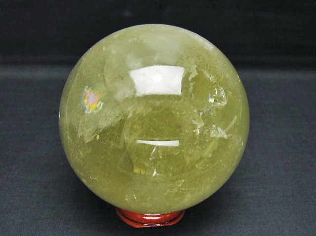 シトリン水晶丸玉 83mm [T529-6239]