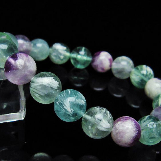 エンジェルフェザー フローライト ブレスレット10mm[T53-4506] 