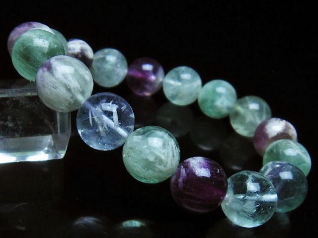 エンジェルフェザー フローライト ブレスレット 12mm [T53-4973]