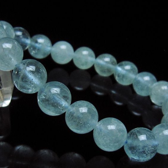 パワーストーン 天然石 アクアマリンブレスレット 10mm [T537-15157]