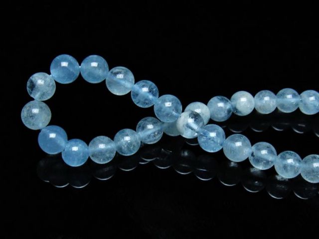 パワーストーン 天然石 アクアマリンブレスレット 6mm [T537-15348]
