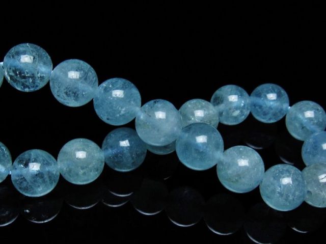 パワーストーン 天然石 アクアマリンブレスレット 10mm [T537-15409]
