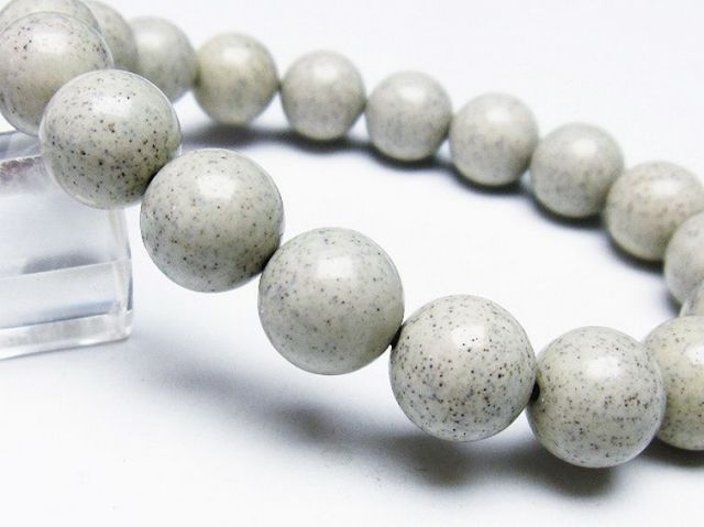 台湾産 北投石 天然ラジウム効果 ブレスレット 12mm [T538-2122]