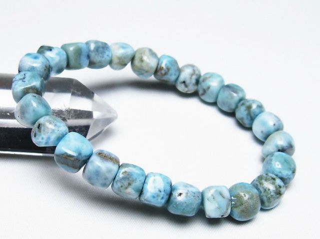 超特価!ラリマー ブレスレットとペンダント トップクォリティ]ラリマーブレスレット（約15.5mm玉） - 埼玉県吉川市