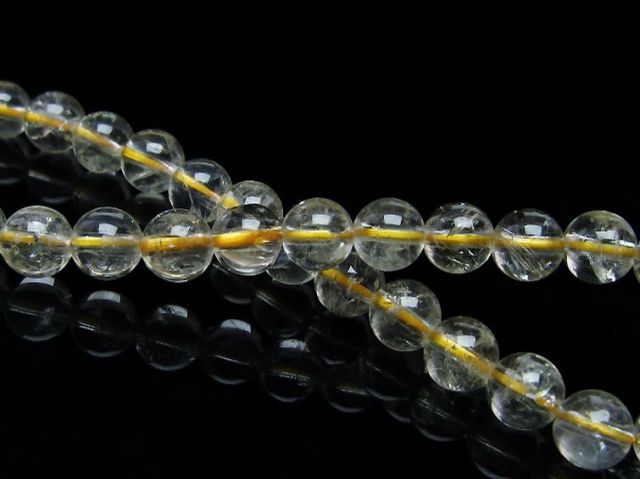 パワーストーン 天然石 シトリンブレスレット 6mm [T55-9827]2枚目