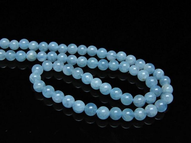 アクアマリンネックレス 4mm [t556-3561]