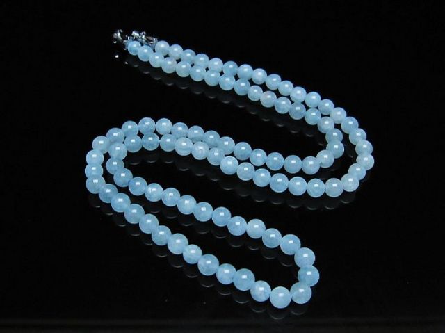 アクアマリンネックレス 4mm [t556-3563]