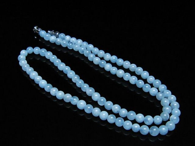 アクアマリンネックレス 4mm [t556-3572]