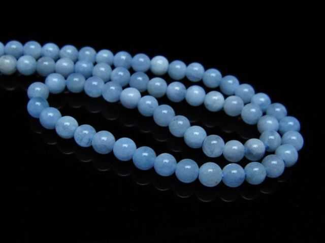 アクアマリンネックレス 4mm [t556-3716]