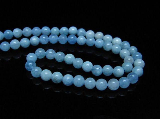 アクアマリンネックレス 4mm [t556-3777]