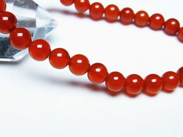 赤アゲートブレスレット 6mm [T57-6869]