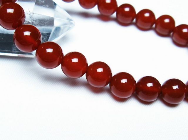 赤アゲートブレスレット 8mm [T57-6898]