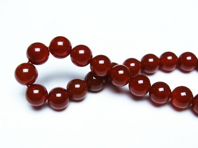 赤アゲートブレスレット 8mm [T57-6929]