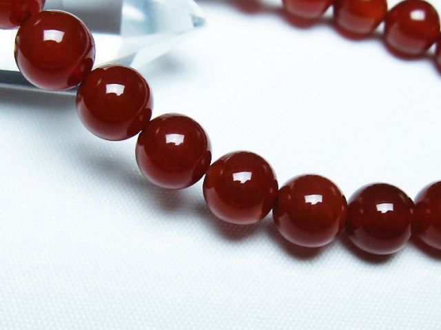赤アゲートブレスレット 8mm [T57-7093]