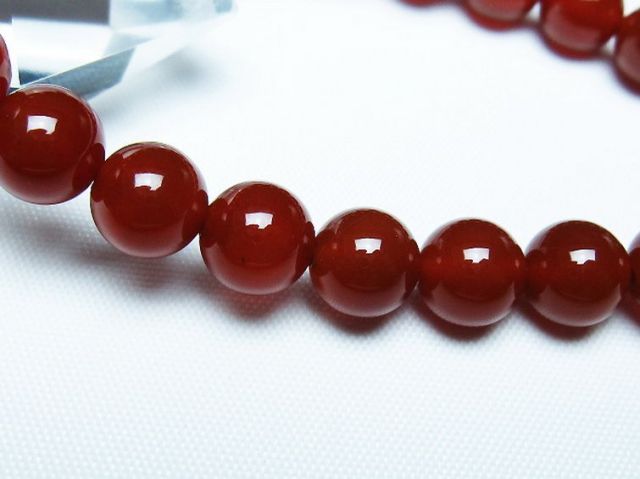 赤アゲートブレスレット 8mm [T57-7098]