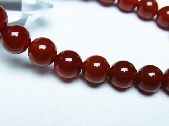 赤アゲートブレスレット 8mm [T57-7118]