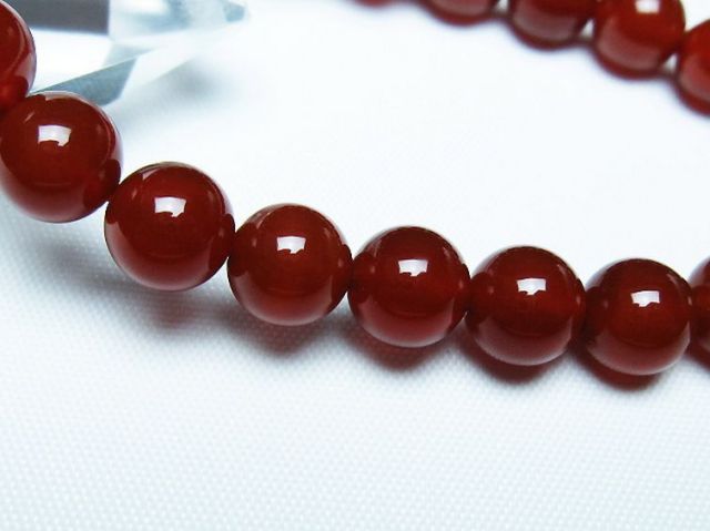 赤アゲートブレスレット 8mm [T57-7133]