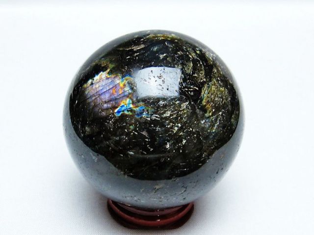 ラブラドライト丸玉 63mm [T571-4538]