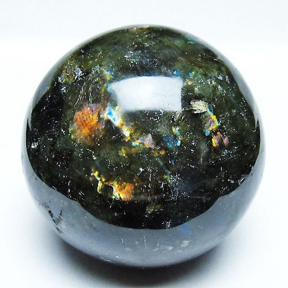 1Kgラブラドライト丸玉 88mm [T571-5038]