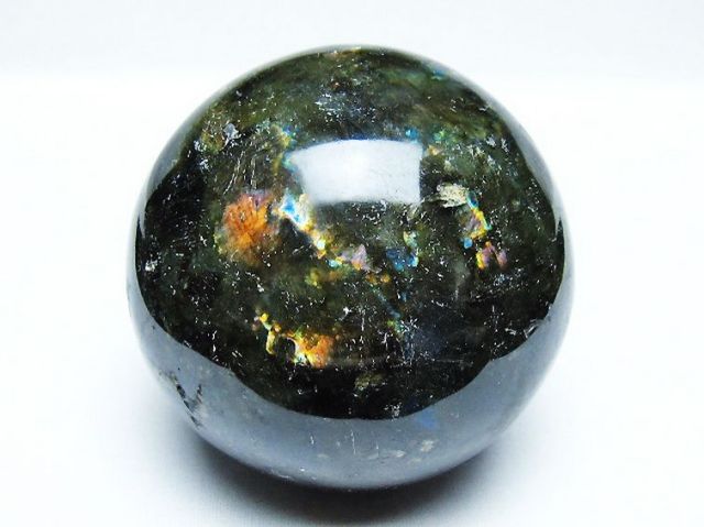 1Kgラブラドライト丸玉 88mm [T571-5038]