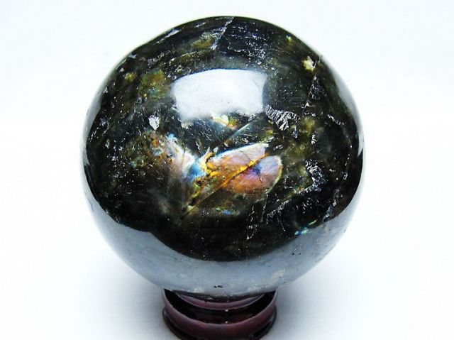 1.2Kgラブラドライト丸玉 94mm [T571-5048]