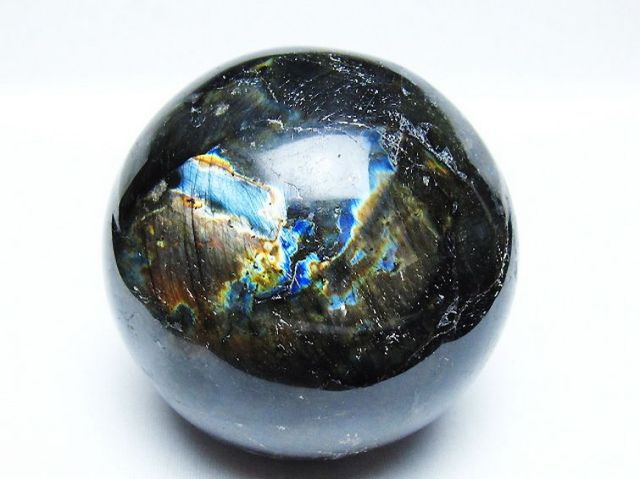 1.1Kgラブラドライト丸玉 90mm [T571-5053]