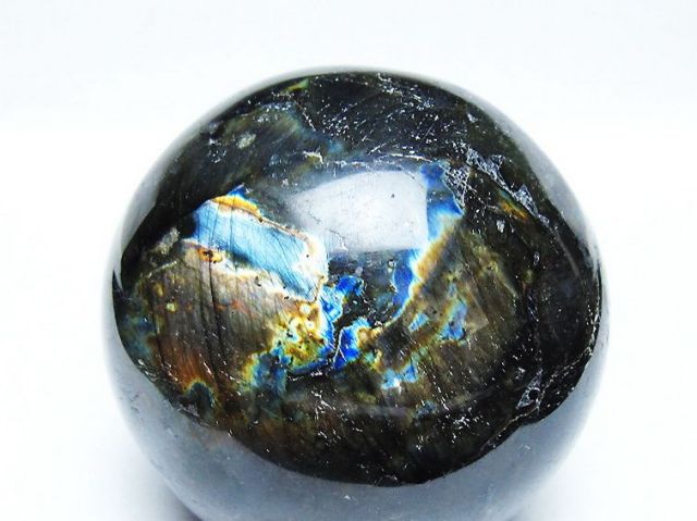 1.1Kgラブラドライト丸玉 90mm [T571-5053]