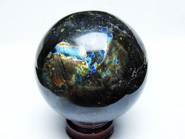 1.1Kgラブラドライト丸玉 90mm [T571-5053]